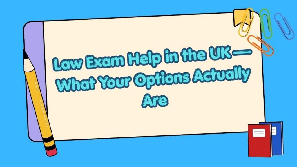 Law Exam Help in the UK — What Your Options Actually Are