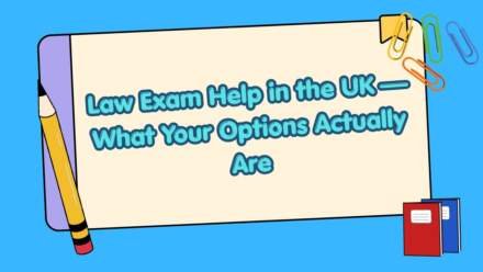 Law Exam Help in the UK — What Your Options Actually Are