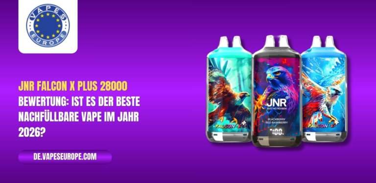 JNR Falcon X Plus 28000 Bewertung: Ist es der beste nachfüllbare Vape im Jahr 2026?